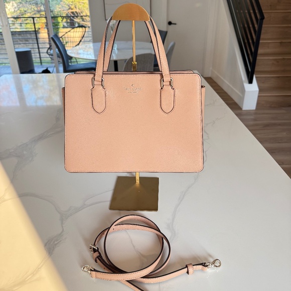 Kate Spade Laurel Way Reece Satchel in Dusty Peony - Picture 1 of 13